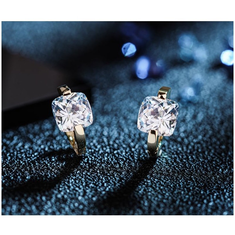 18K Gold Plated Sterling Silver Thin Small Hoop Earrings Huggie