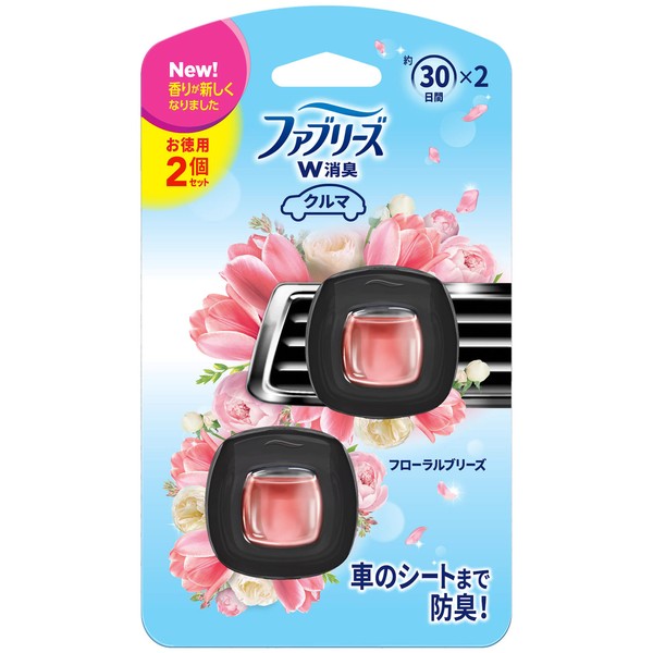 Febreze Easy Clip Air Freshener for Cars, Floral Breeze, 0.08