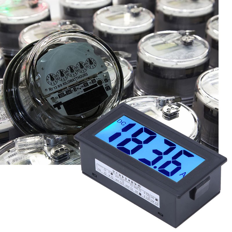 DC Digital Voltmeter, YB5135DB LCD Display, Blue Backlight AC100-240V, High