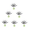 300Pcs Fishing Rubber Bobber Beads Stopper, 6 in 1 Float