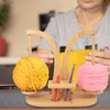 Yarn Holder Portable Magnetic Wool Holder Crocheting & Knitting Wooden