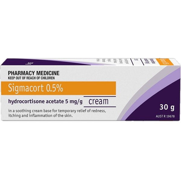Sigmacort 0.5% Hydrocortisone Cream 30g
