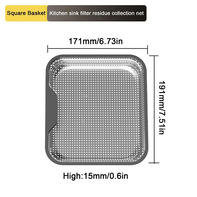 QruiLanTu Kitchen Sink Strainer Stainless Steel, Sink Drain Strainer Basket
