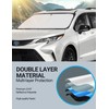Parasol plegable para parabrisas delantero, ajuste personalizado, para Toyota Sienna