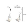 Agalea | Aretes largos de Plata 925 con perla natural