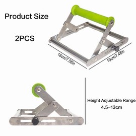 2pcs Adjustable Cutting Machine Support Frame, Height Adjustable Table Saw Stand, 201 Stainless Steel Foldable Portable Grinder Material Frame Holder