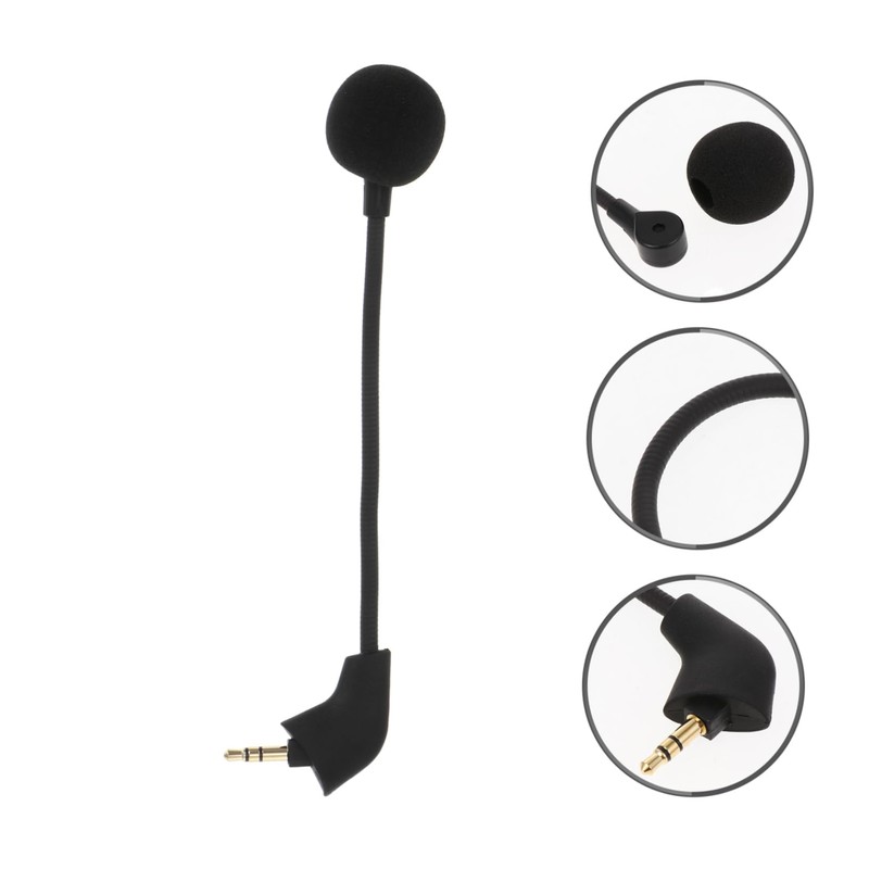 Mipcase 1Pc Wired Gaming Headset Microphone with Noise Reduction Flexible