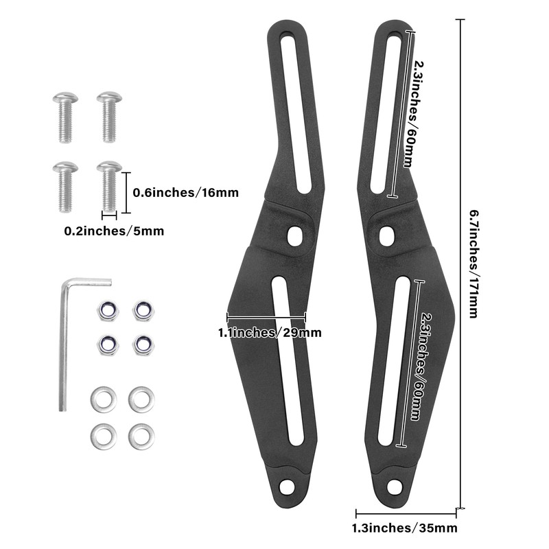 Adjustable Windshield Brackets Fit for Can-Am Spyder F3-T F3-L Windscreen