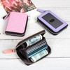 EcoVision Credit Card Wallet, RFID Card Case Wallet, Zipper Card
