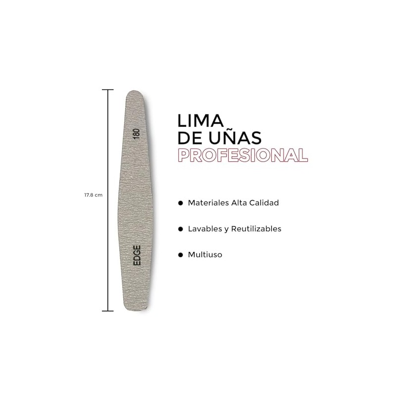 Set Profesional de 6 Limas para Uas Naturales o Acrlicas,