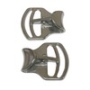 Outfitters Supply 2 Pack of Two Inch Tackaberry Buckles, Heavy Duty Solid Stainless Steel, Won't Rust, Makes Cinching A Breeze, Stainless Steel, 2