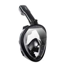 Diving Mask, Snorkel Mask, Full Mask, 180 Degree Vision, Diving Masks with Panoramic Full Face Design, Sports Cameras, Compatible Diving Goggles for Adults and Children