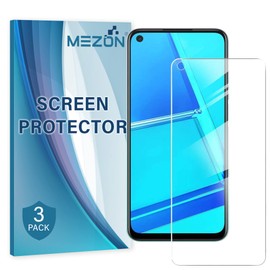 MEZON [3 Pack] Ultra Clear Screen Protector Film for OPPO A52 – Case Friendly, Shock Absorption (OPPO A52, Clear)