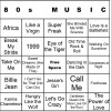 banginmeats 100 80s Music Bingo Cards Printed And Laminated With
