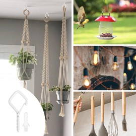 Hooks for Hanging,Screw Hooks,Screw in Hooks,Ceiling Hooks,Wall Hooks,Cup Hooks,Hooks for Hanging Heavy Duty,Ceiling Hooks for Hanging Plants, Hanging Hooks,Ceiling Hook,Screw Hooks for Hanging