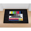 MoonWorks® Door Mat Funny Test Image Please Wait Image Disorder