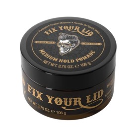 FIX YOUR LID, Pomada para Peinar, Fijación Media, Ideal para Hombres y Todo Tipo de Peinados, Brillo Alto, 3.75 Onzas