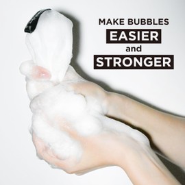 TODOKU JAPAN Rich Bubble Face Wash Soap Net, 4 Layer Mesh, Marshmallow Whip Maker (PINK)