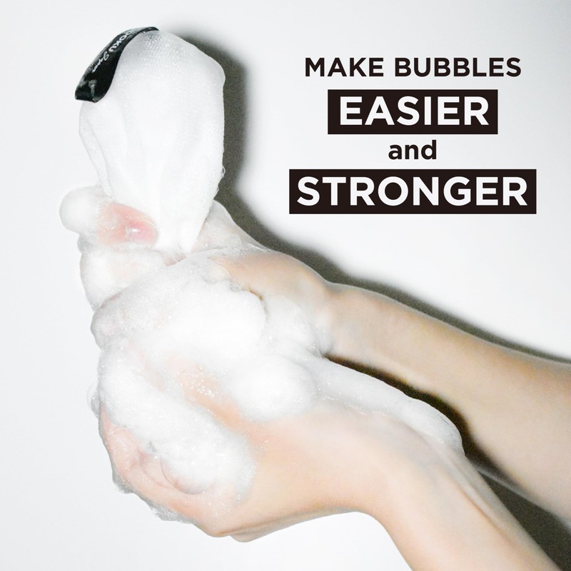 TODOKU JAPAN Rich Bubble Face Wash Soap Net, 4 Layer