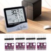 4 Pieces Temperature Sensor Board, GY-BMP280-3.3 Humidity Sensor 300-1100 HPa