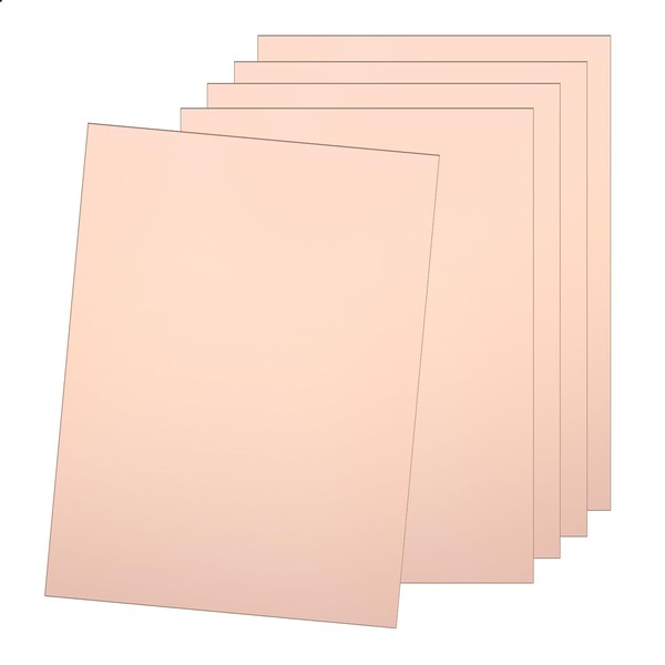 Qimoo 5 Pcs FR4 Copper Clad Laminate PCB Circuit Board,