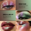 Afflano Duochrome - Ombretto metallizzato, prugna, malva, verde, glitterato, altamente