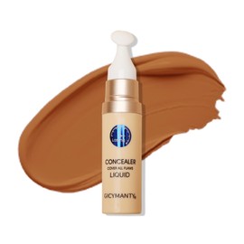 Liquid Concealer - Moisture Under Eye Brightener Concealer Makeup Full Coverage Lightweight, Vegan (Deep Bronze)
