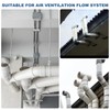 PATIKIL 4" OD Straight Inline Duct Connector, PVC Plastic Dryer