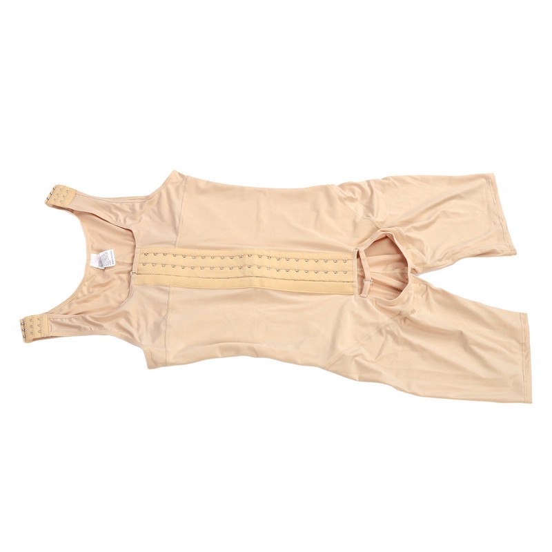 Men Shapewear Bodysuit Soft Breathable Adjustable Postoperative Compression Slimming Bodysuit