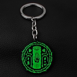 Metal Enamel Tears of the Kingdom Zelda Keychain/Necklace - Style: Keychain