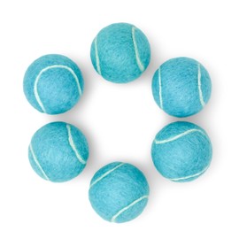 Price's Pastel Colour Type 2 Tennis Balls Made in the UK (6 x Bahama Blue)