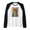 Retro Cucumber DJ Cucumbers Sound Tech Raglan Baseball Tee
