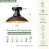 GOLDHILL 10.5" Low Profile Semi Flush Mount Ceiling Light, Modern