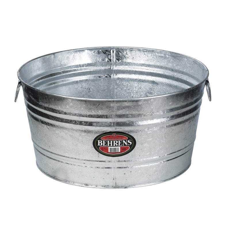 Behrens Hot Dipped Galvanized PlanterTub 4 Gallon 00-OV 4-Gallon Oval
