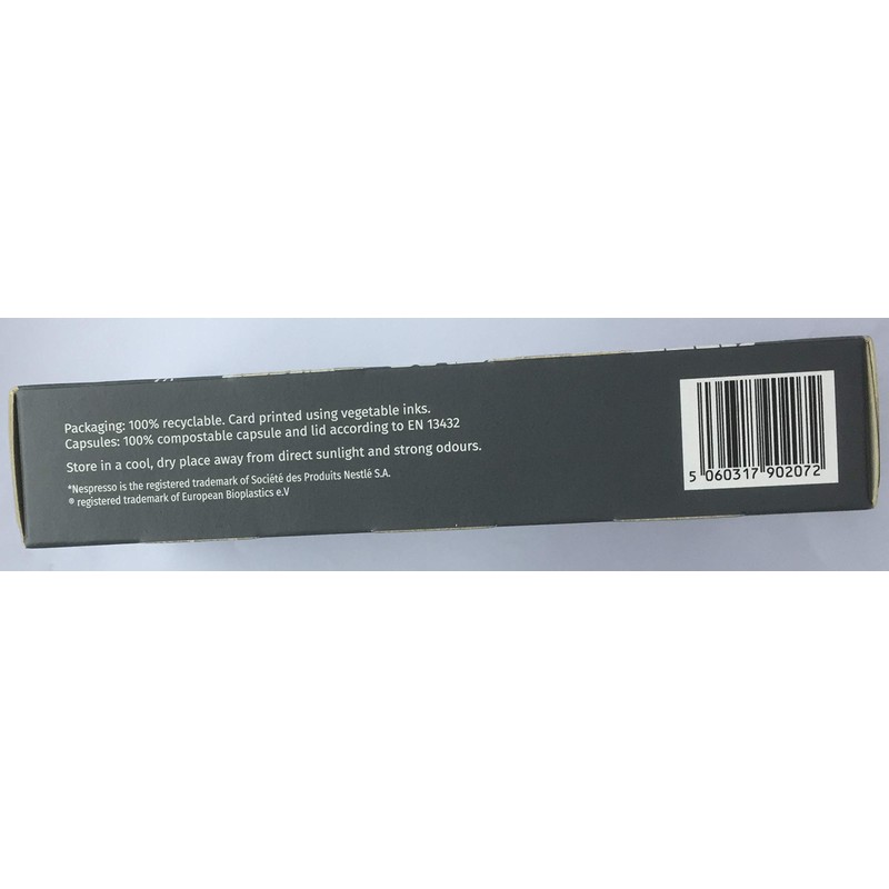 30 PLASTIC FREE Eden Project 100% Home Compostable Lungo Nespresso