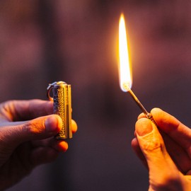 SURVIVE Permanent Match Metal, 2 Pack, Reusable Survival Fire Starter Striker Lighter, Emergency Waterproof Keychain Strike Anywhere Stick Kit