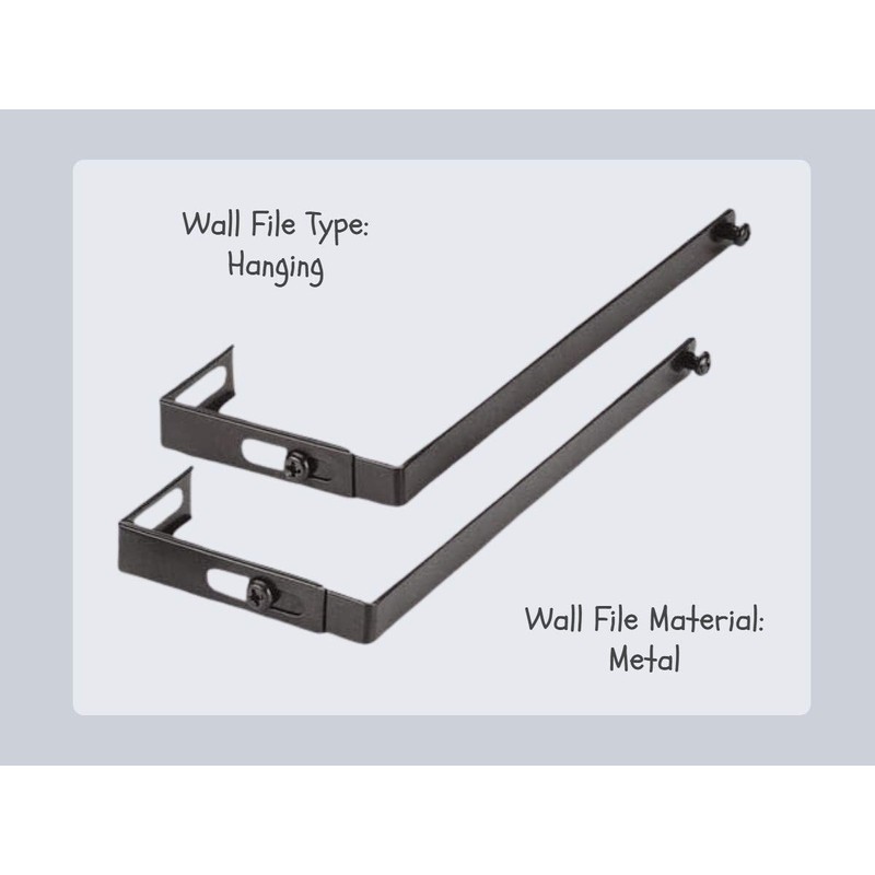 1InTheOffice Cubicle Hangers, Metal Adjustable Hanger, Cubicle Hanger for Rails