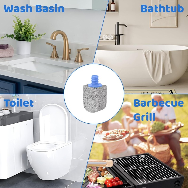 Pumice Stone Toilet Bowl Cleaner,Bathroom Cleaner Brush Toilet Wand Refills