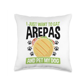 Arepa Making Arepas Grill Colombian Snacks Arepa Flour Throw Pillow