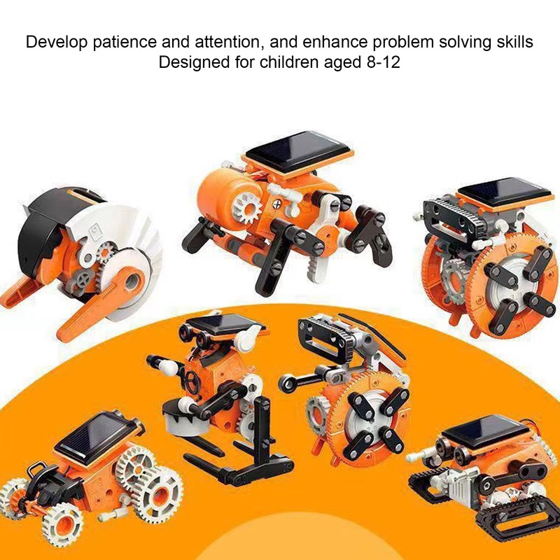 Solar Robot Kit Building Toys Solar Power DIY Robot Building