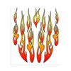 4R Quattroerre.it 32100 Stickers Flames, 20 x 24 cm