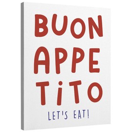 TLESKE Kitchen Wall Decor Art, Bon Appetit Lets Eat Wall Art Decor for Dining Room Wall Art, Kitchen Pictures Wall Decor for Kitchen Dining Room, 11x14 Wall Art