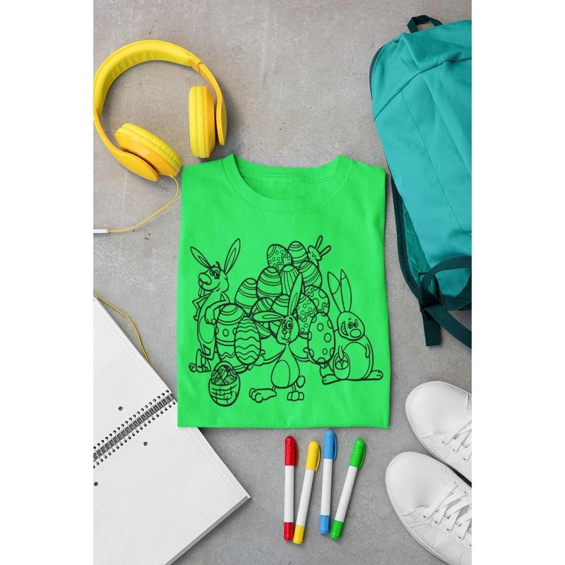 Boy Bunnies Screen Print Transfer