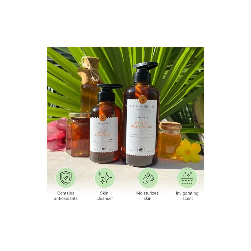 Yucatan Herbal Jabón Corporal de Miel de Abeja Maya