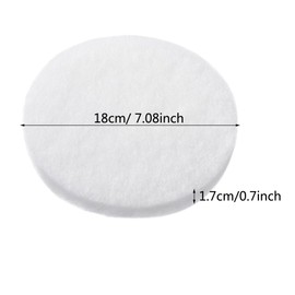 CKDFK 4 Pcs Aquarium Filter Media Floss Filter Pads Compatible with Fx4, Fx5, Fx6 Canister Filter Replacement Parts Accessories (White, 24 Pcs)