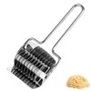 Stainless Steel Noodle Cutter,Noodle Lattice Roller Pasta Spaghetti Maker Kitchen