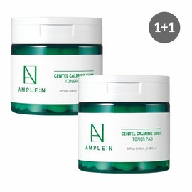 Koreana Cosmetics Ampoule N Centel Calming Shot Cica Toner Pad 1+1 / 코리아나화장품앰플엔 센텔카밍샷 시카토너패드 1+1