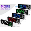 Large LED Digital Wall Clock with Date, Temperature, Auto-Brightness, Auto-DST