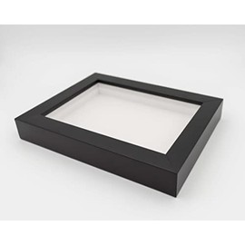 3x3 Black Shadowbox Frame - Shadow Box Frame Interior Size 3x3 by 1 Inches Deep - This Black Frame Is Made to Display Items Up To 1 Inches Deep! Includes Shatter Resistant Acrylic, Backing, Hardware