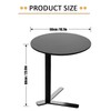 GRPDMDM C-Shaped Metal Side Table, Space Saving Round End Table